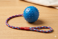 LIMITED LIFETIME WARRANTY - Eco-Friendly Dog Ball on Rope Tug Fetch Toy - Durable Non Toxic